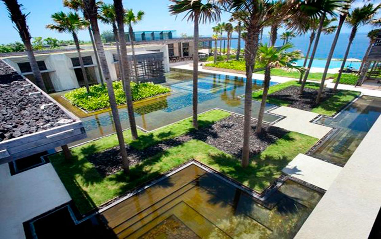 ландшафтный дизайн гостиницы